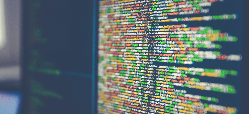 Computer Screen with Code